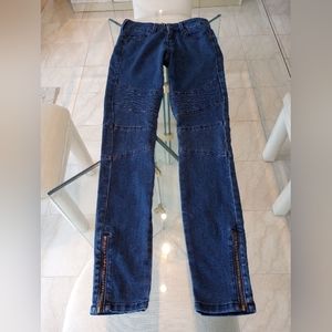 G by GIULIANA Skinny Moto Jeans XXS